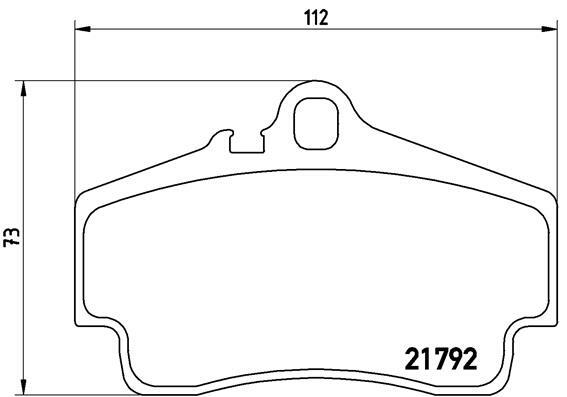 Sada brzdových destiček, kotoučová brzda BREMBO