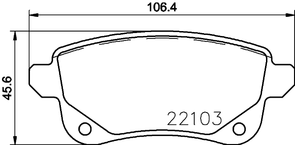 Sada brzdových destiček, kotoučová brzda BREMBO