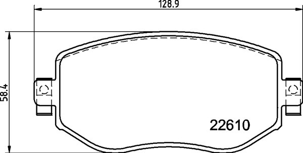 Sada brzdových destiček, kotoučová brzda BREMBO