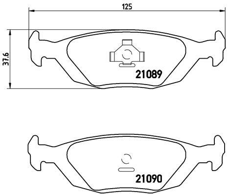 Sada brzdových destiček, kotoučová brzda BREMBO