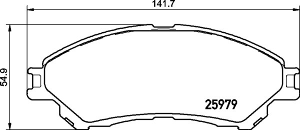 Sada brzdových destiček, kotoučová brzda BREMBO