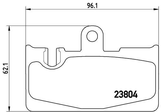 Sada brzdových destiček, kotoučová brzda BREMBO