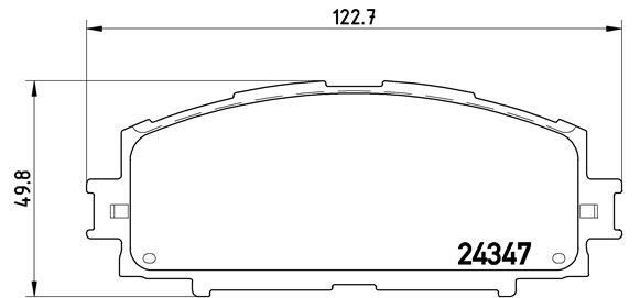 Sada brzdových destiček, kotoučová brzda BREMBO