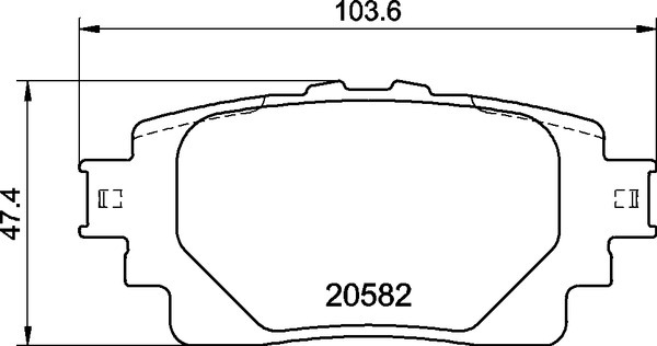 Sada brzdových destiček, kotoučová brzda BREMBO