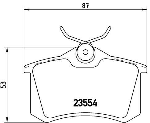 Sada brzdových destiček, kotoučová brzda BREMBO