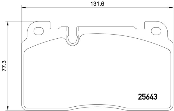 Sada brzdových destiček, kotoučová brzda BREMBO