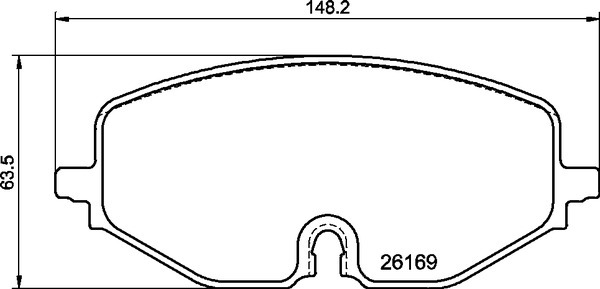 Sada brzdových destiček, kotoučová brzda BREMBO