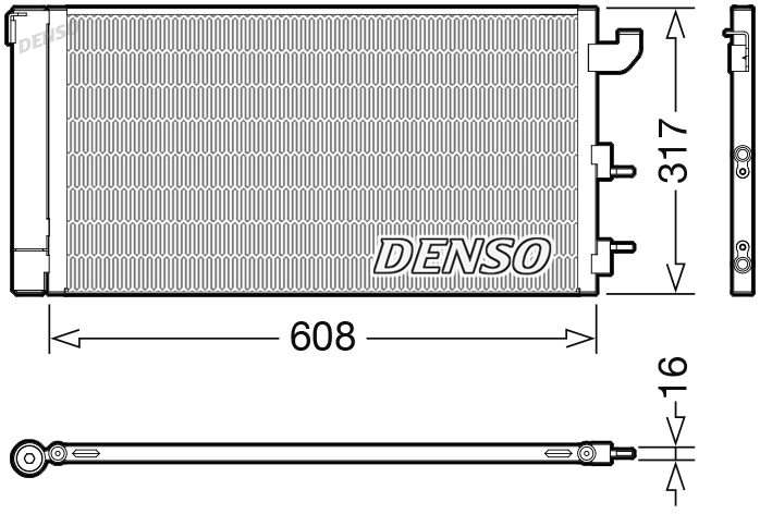 Kondenzátor, klimatizace DENSO