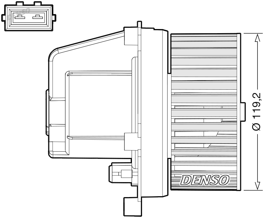 vnitřní ventilátor DENSO