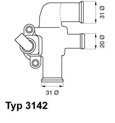 Termostat, chladivo BorgWarner (Wahler)