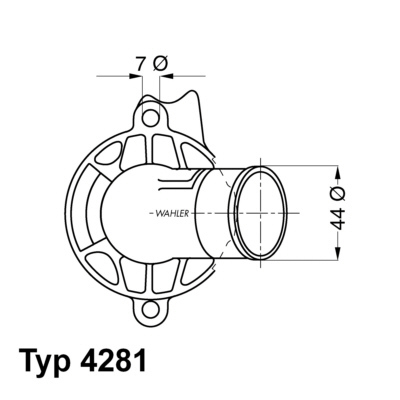 Termostat, chladivo BorgWarner (Wahler)