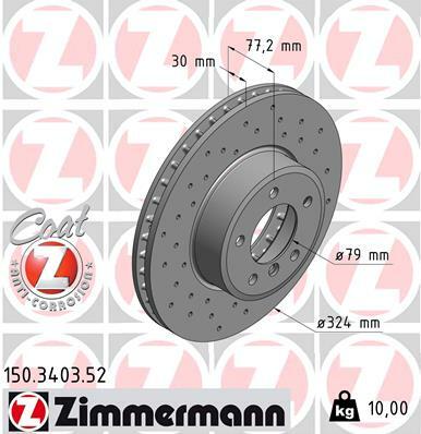 Brzdový kotouč ZIMMERMANN