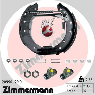 Sada brzdových čelistí ZIMMERMANN