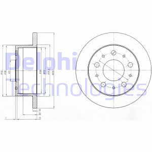 Brzdový kotouč DELPHI