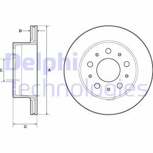Brzdový kotouč DELPHI