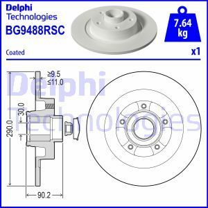 Brzdový kotouč DELPHI