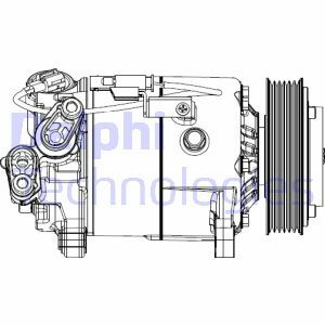 Kompresor, klimatizace DELPHI