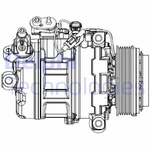 Kompresor, klimatizace DELPHI