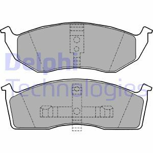 Sada brzdových destiček, kotoučová brzda DELPHI