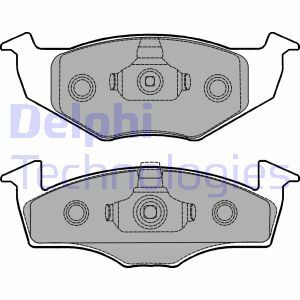 Sada brzdových destiček, kotoučová brzda DELPHI