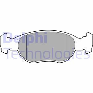 Sada brzdových destiček, kotoučová brzda DELPHI