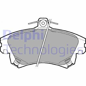 Sada brzdových destiček, kotoučová brzda DELPHI