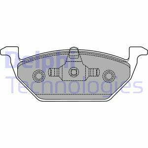 Sada brzdových destiček, kotoučová brzda DELPHI