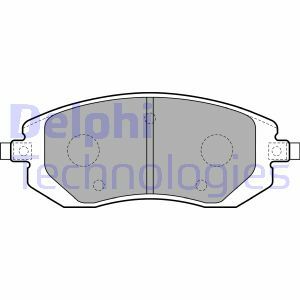 Sada brzdových destiček, kotoučová brzda DELPHI