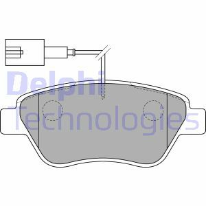 Sada brzdových destiček, kotoučová brzda DELPHI