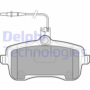 Sada brzdových destiček, kotoučová brzda DELPHI
