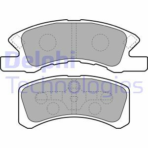Sada brzdových destiček, kotoučová brzda DELPHI