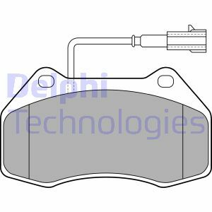Sada brzdových destiček, kotoučová brzda DELPHI