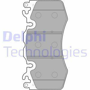 Sada brzdových destiček, kotoučová brzda DELPHI