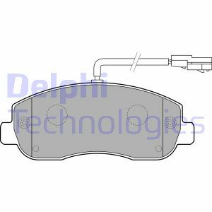 Sada brzdových destiček, kotoučová brzda DELPHI