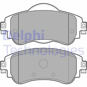 Sada brzdových destiček, kotoučová brzda DELPHI