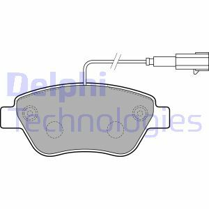 Sada brzdových destiček, kotoučová brzda DELPHI