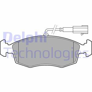 Sada brzdových destiček, kotoučová brzda DELPHI