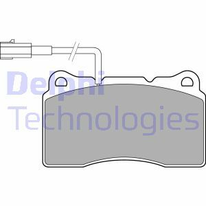 Sada brzdových destiček, kotoučová brzda DELPHI