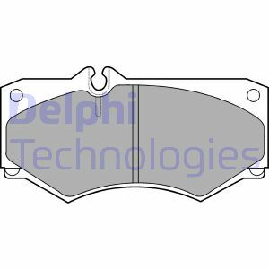 Sada brzdových destiček, kotoučová brzda DELPHI