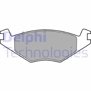 Sada brzdových destiček, kotoučová brzda DELPHI