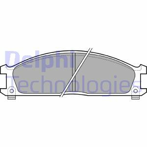 Sada brzdových destiček, kotoučová brzda DELPHI
