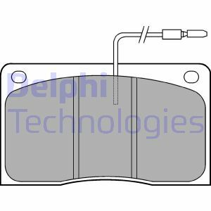 Sada brzdových destiček, kotoučová brzda DELPHI