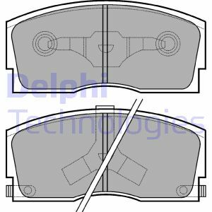 Sada brzdových destiček, kotoučová brzda DELPHI
