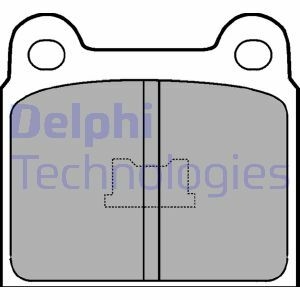 Sada brzdových destiček, kotoučová brzda DELPHI