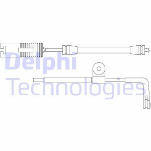 Výstražný kontakt, opotřebení obložení DELPHI