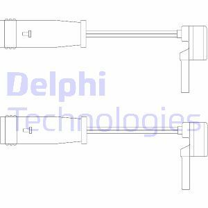 Výstražný kontakt, opotřebení obložení DELPHI