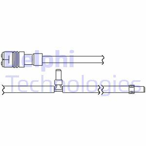 Výstražný kontakt, opotřebení obložení DELPHI