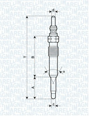 Žhavicí svíčka MAGNETI MARELLI