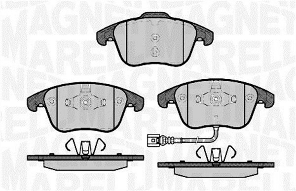 Sada brzdových destiček, kotoučová brzda MAGNETI MARELLI