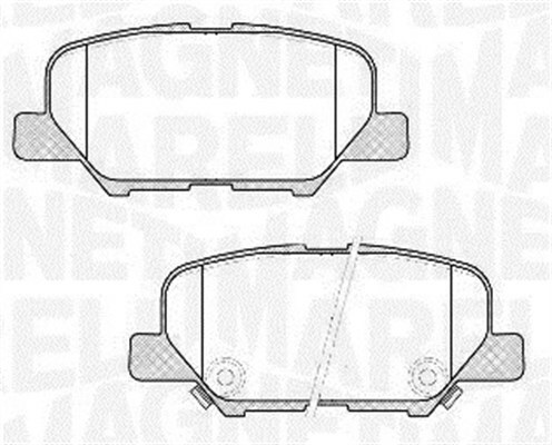 Sada brzdových destiček, kotoučová brzda MAGNETI MARELLI